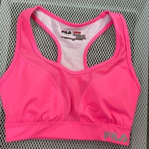 XS Pink FILA sports bra